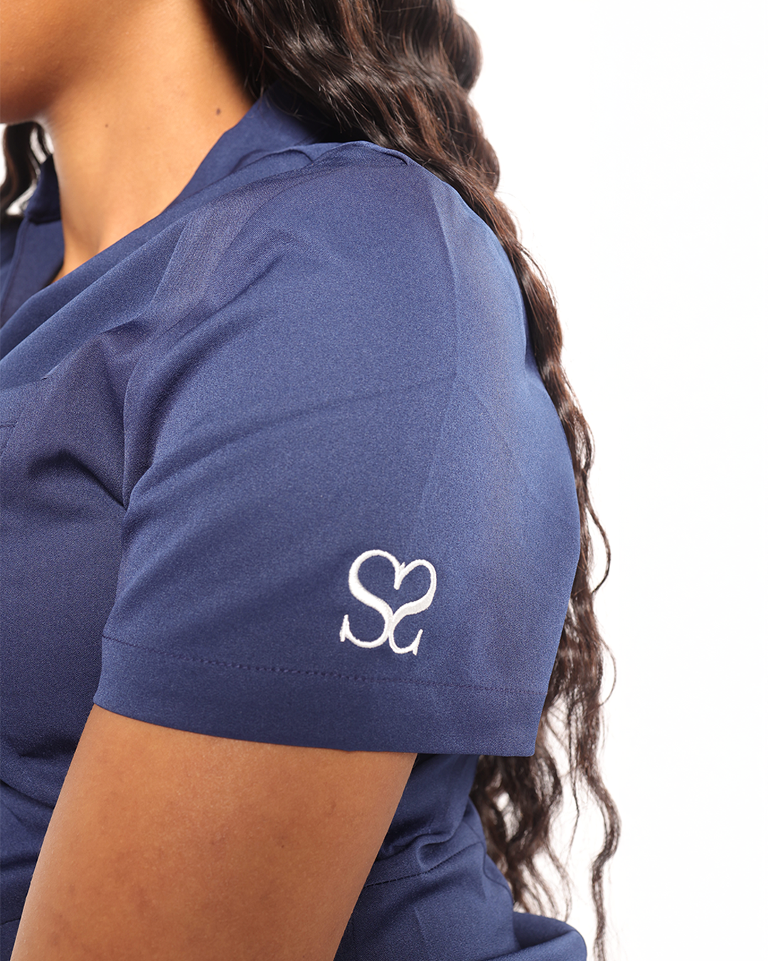 Navy Blue Scrub Set